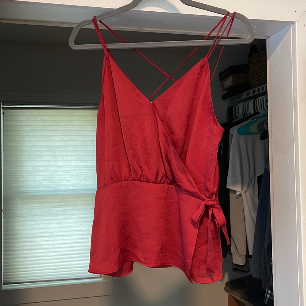 Express red tank top